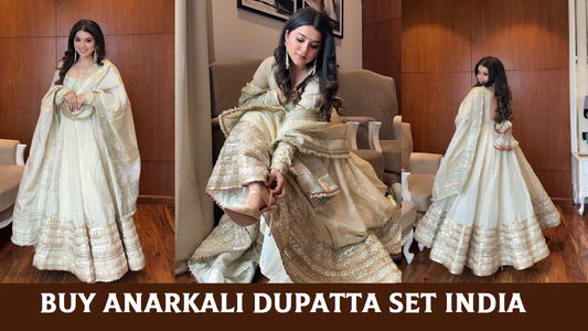 Buy Anarkali Dupatta Set India