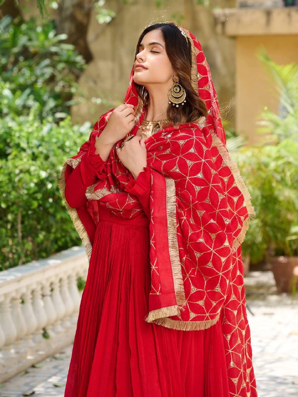 Floral Anarkali Gown in Delhi