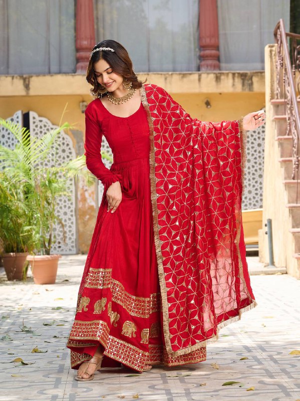 Floral Anarkali Gown in Delhi