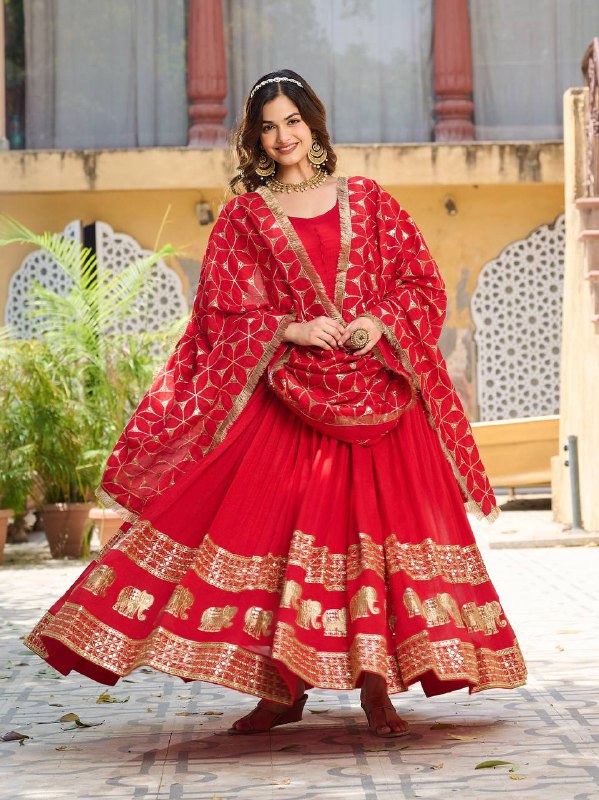 Floral Anarkali Gown in Delhi