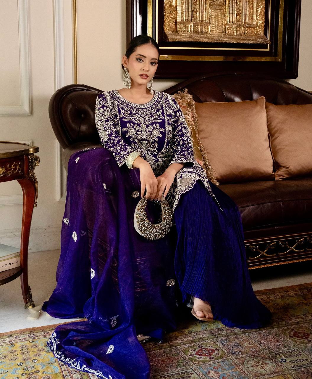 Designer Party Palazzo and Dupatta