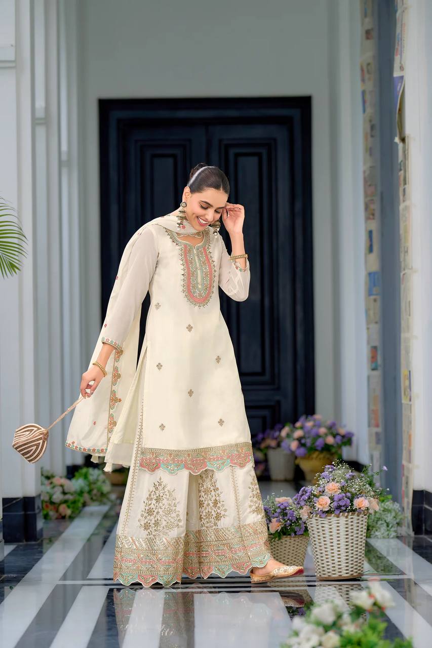 Designer Party Sharara with Dupatta