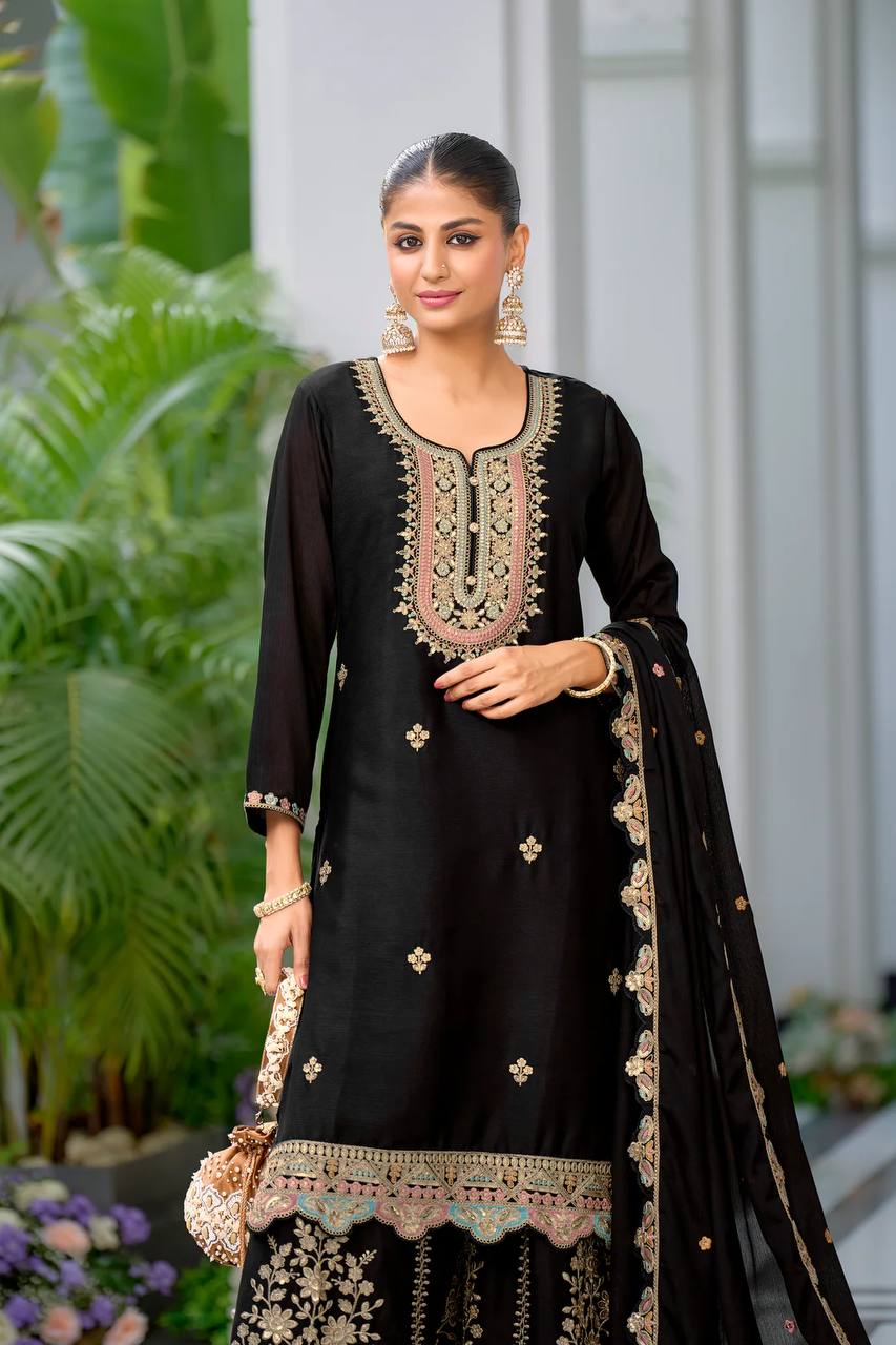 Designer Party Sharara and Dupatta