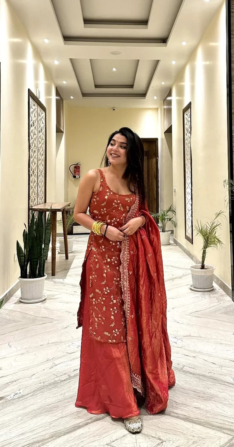 Buy kurta and sharara set with dupatta Patna