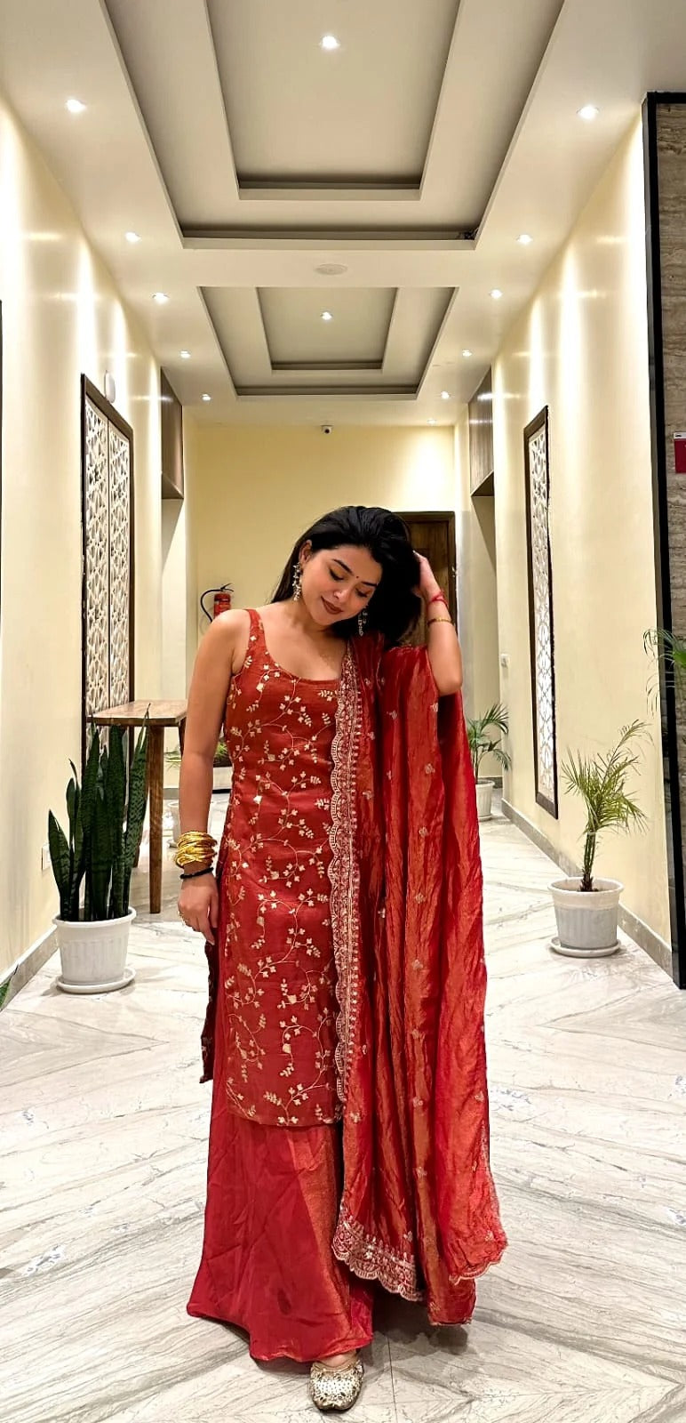 Buy kurta and sharara set with dupatta Patna