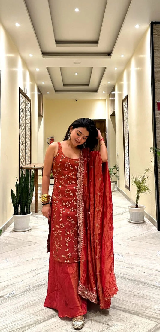 Buy kurta and sharara set with dupatta Patna