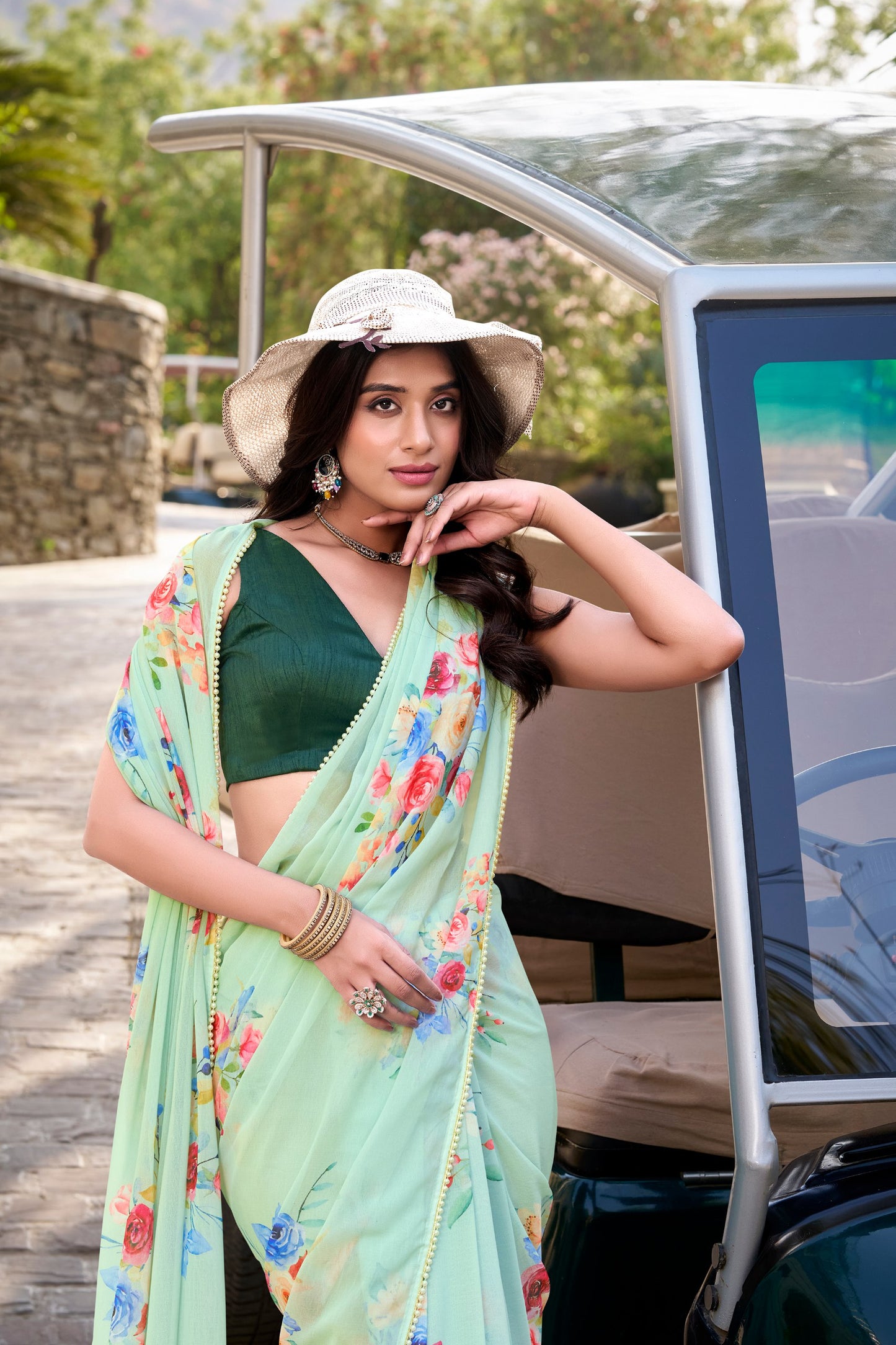Buy Multi Colour Designer Saree Bengaluru