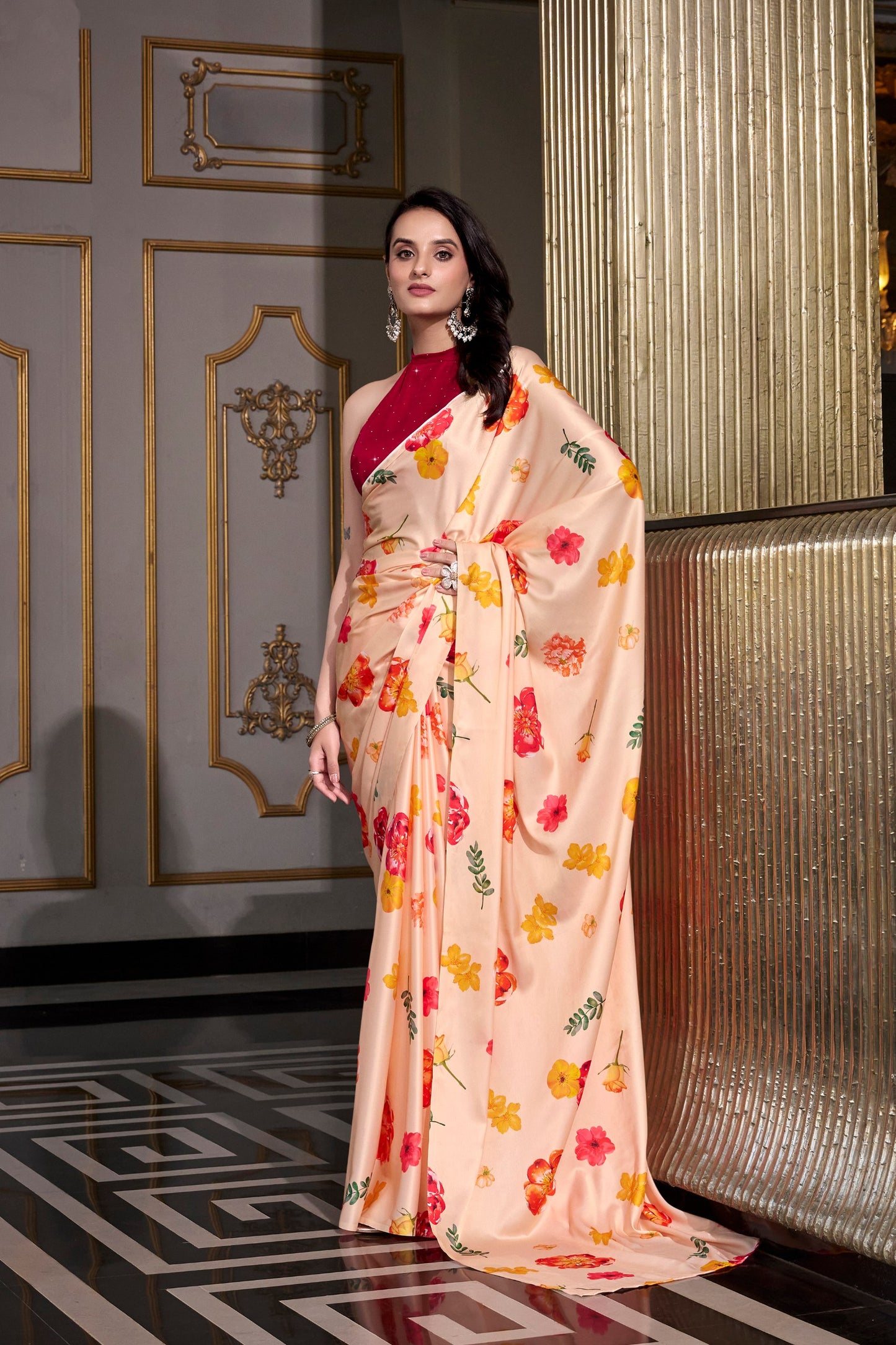 Buy Multi Colour Designer Saree Bengaluru