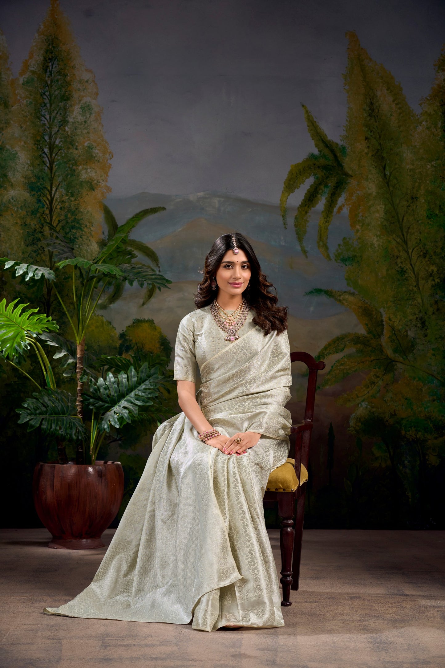 Buy White Colour Designer Saree