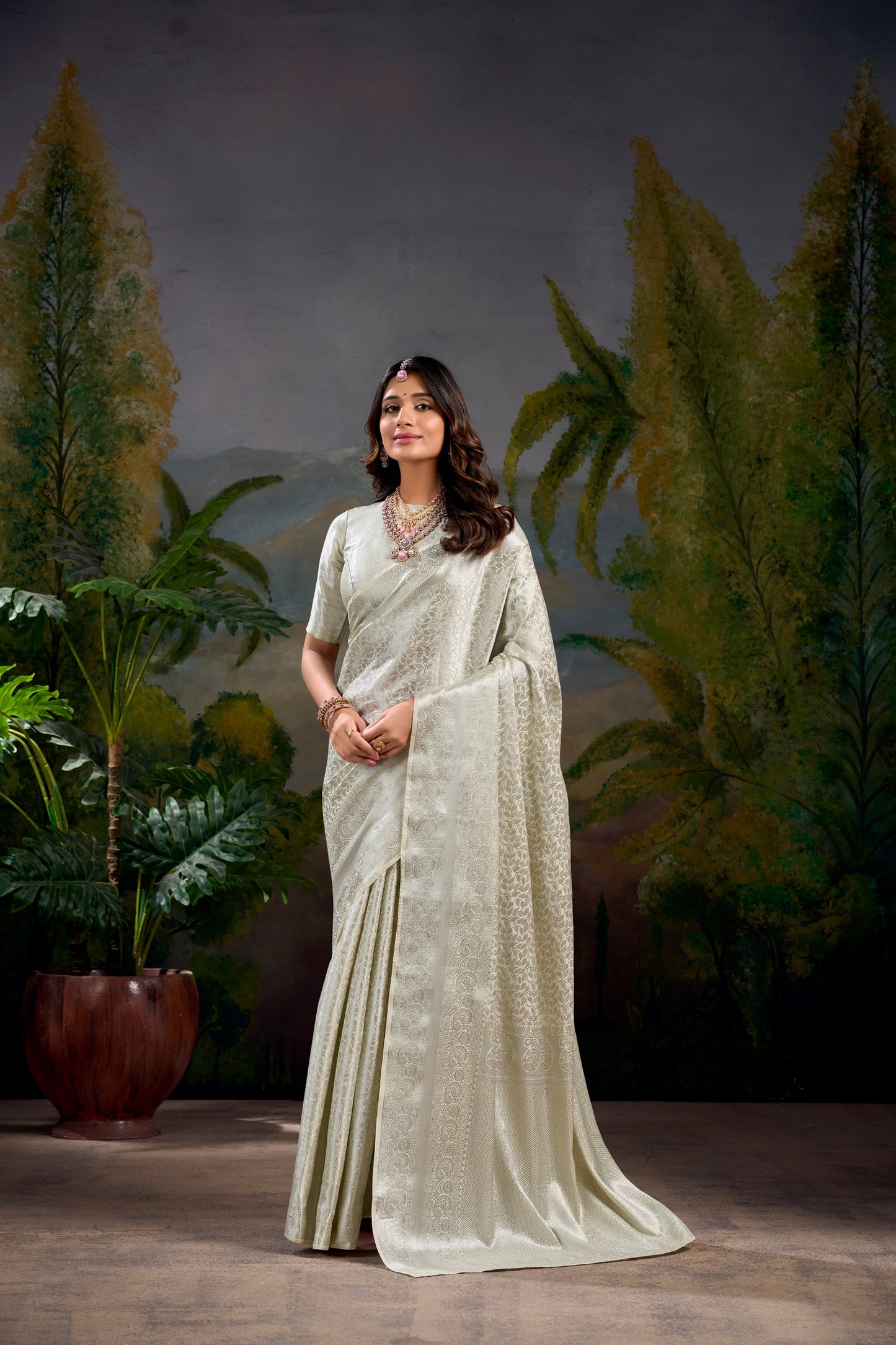 Buy White Colour Designer Saree Bengaluru
