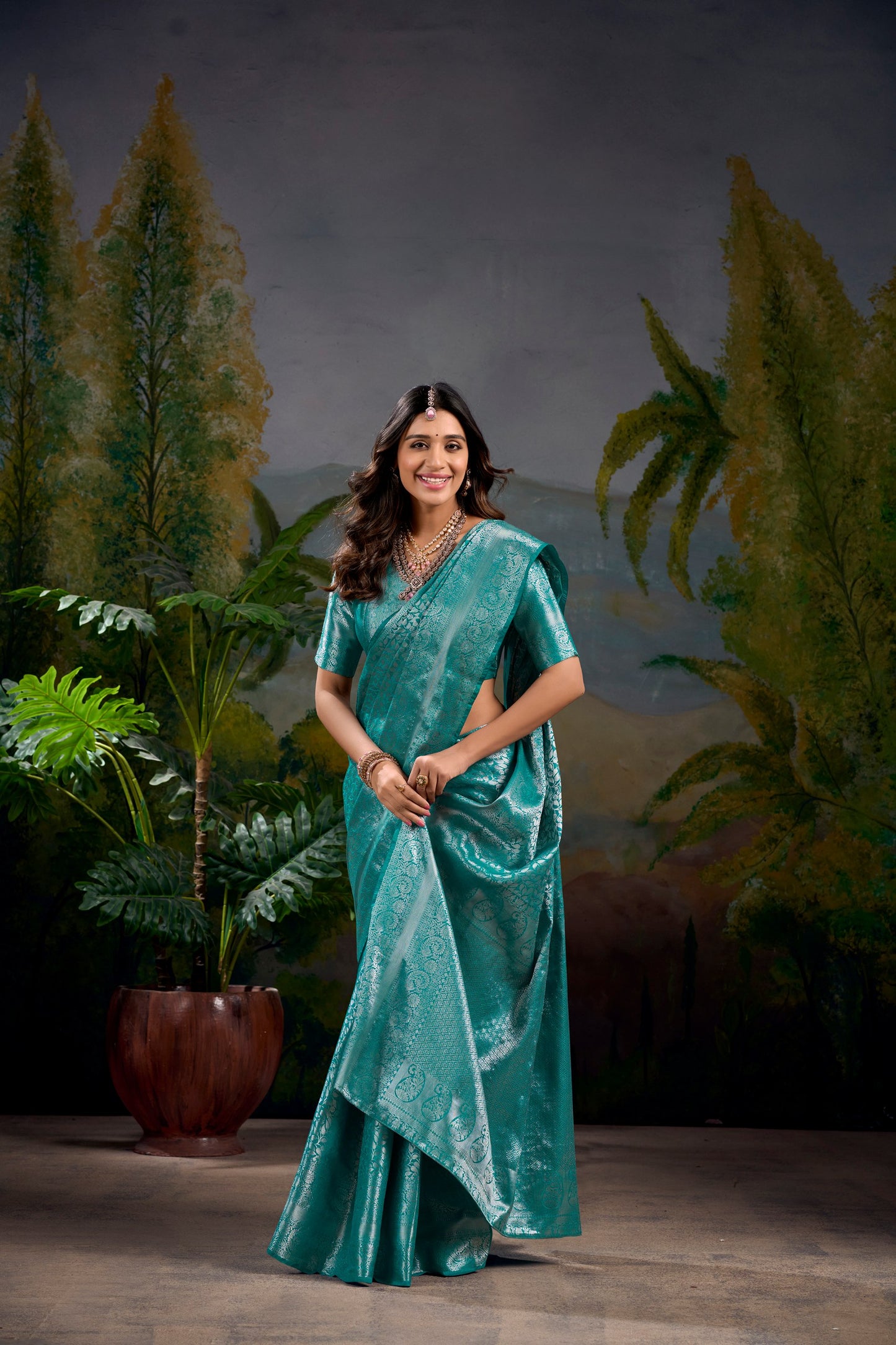 Buy RAMA Colour Designer Saree Bengaluru