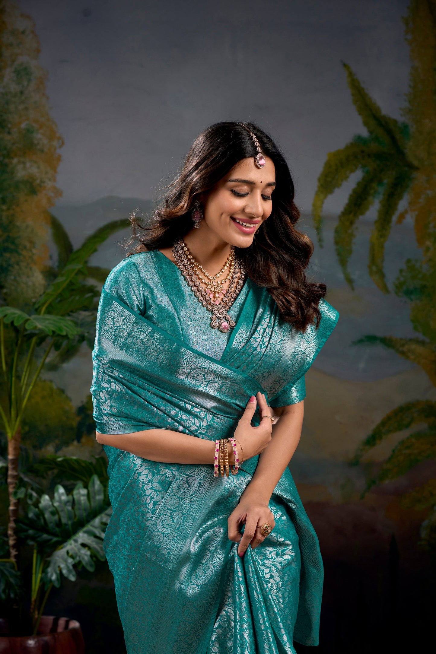 Buy RAMA Colour Designer Saree