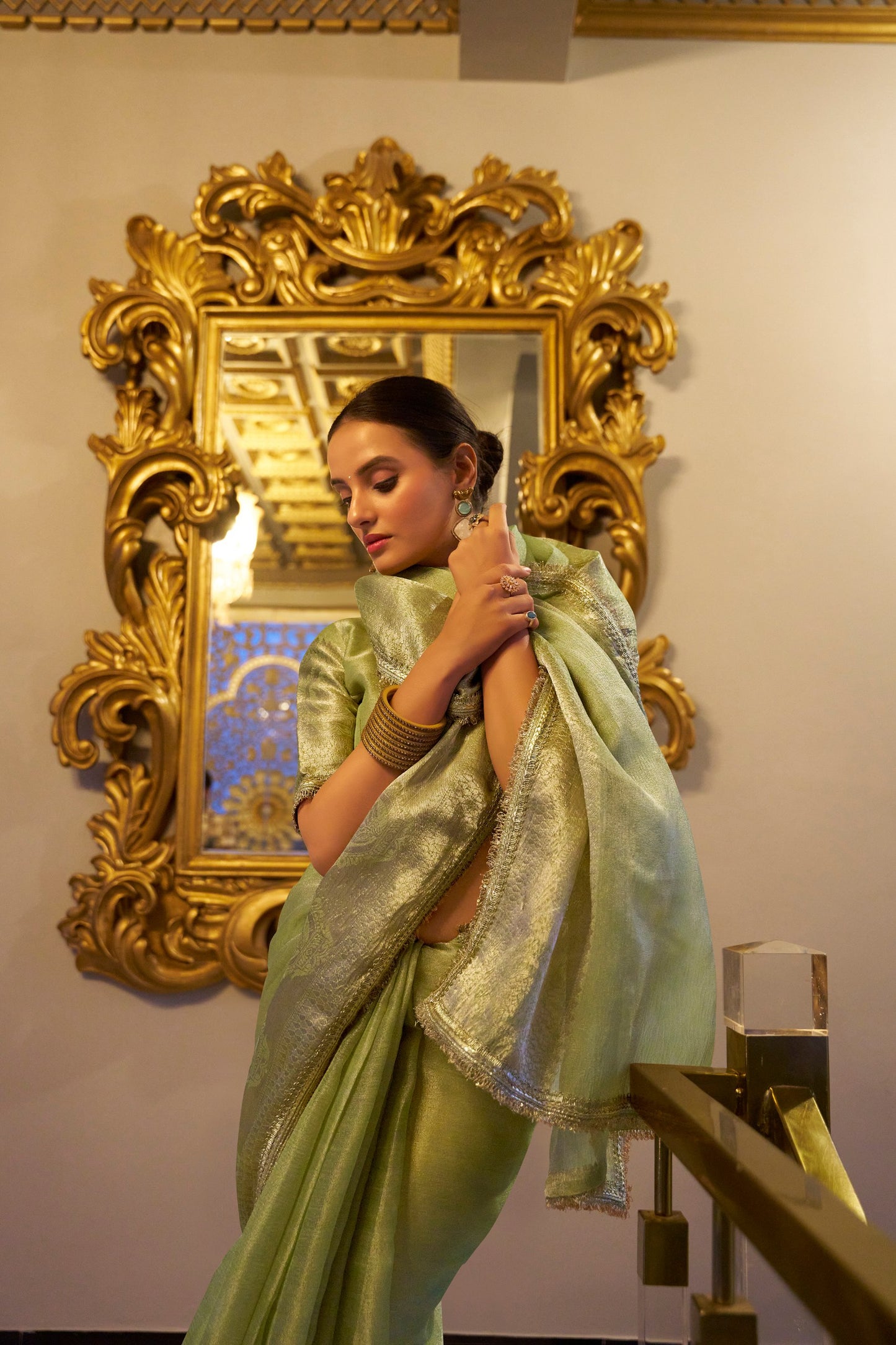 green color designer saree Indore
