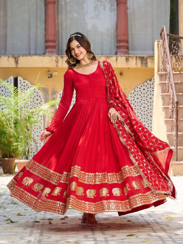 Floral Anarkali Gown in Delhi