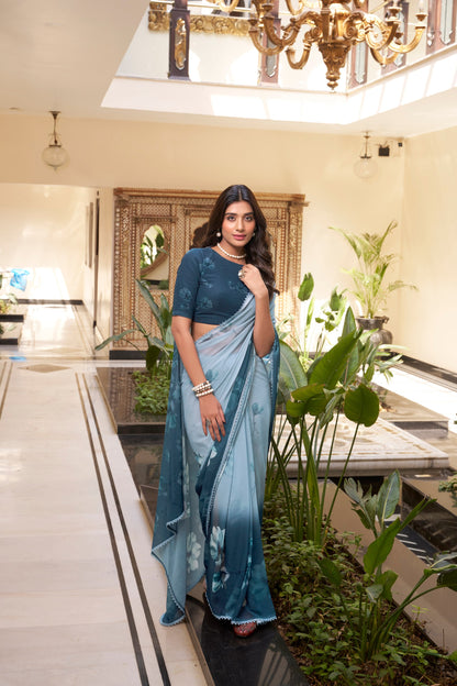 Buy multi colour Designer Saree Indore