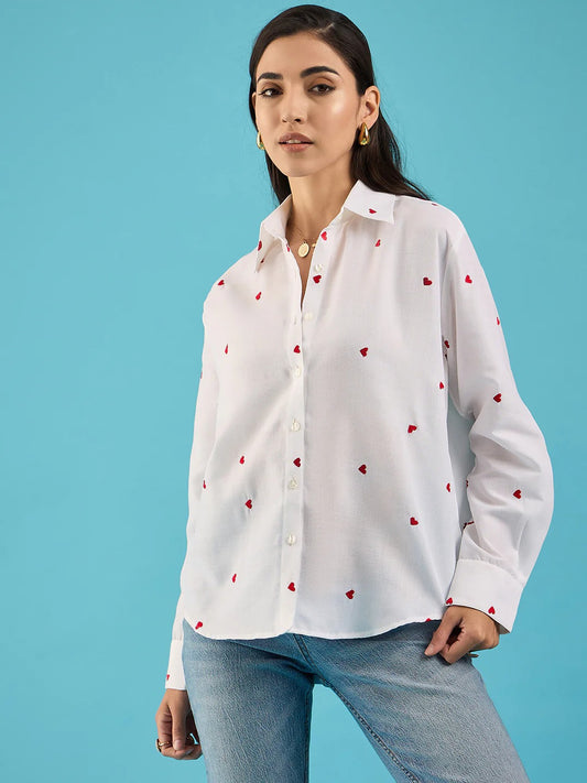 Buy white heart shirt women mumbai
