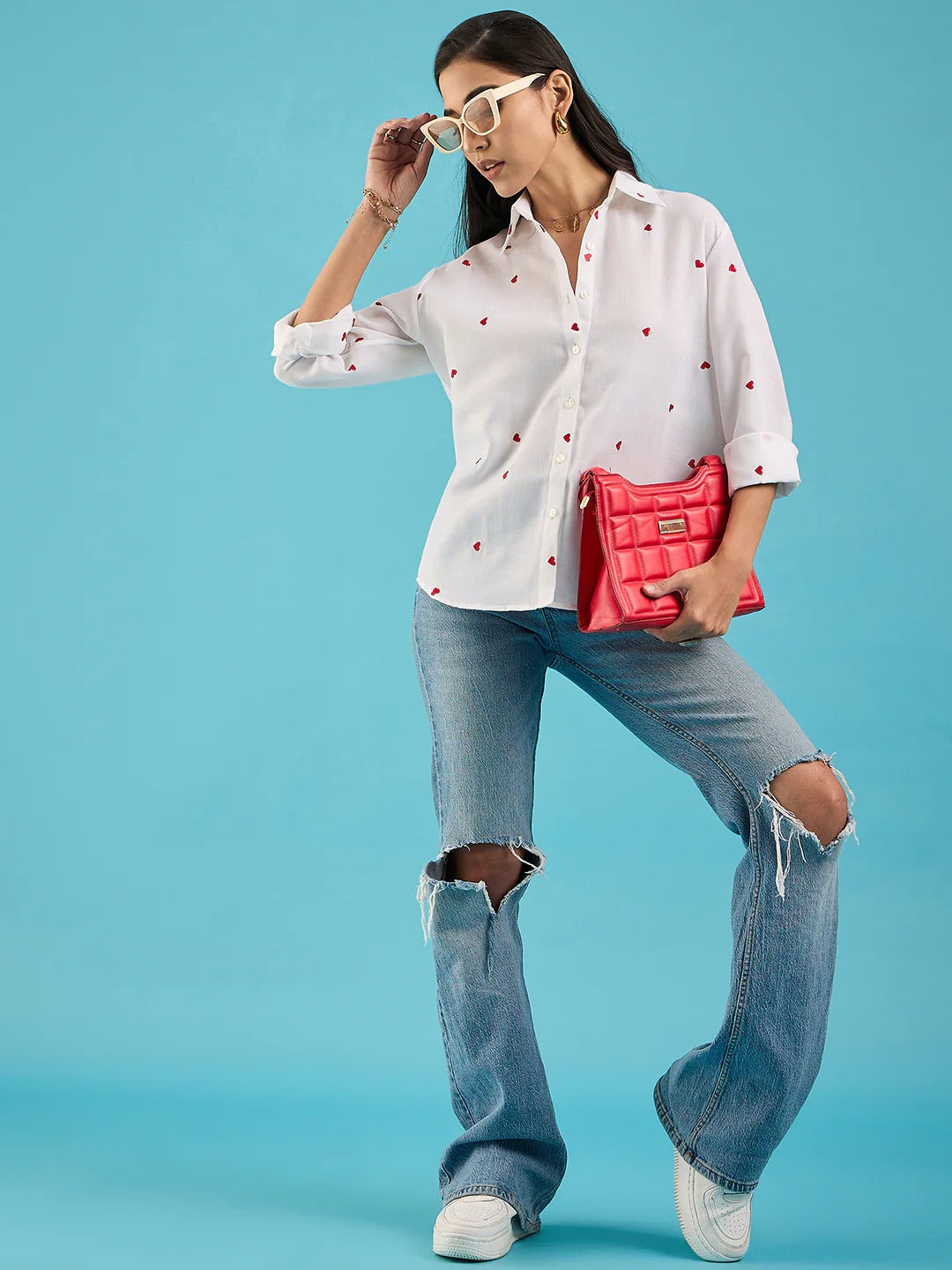 white heart shirt women mumbai