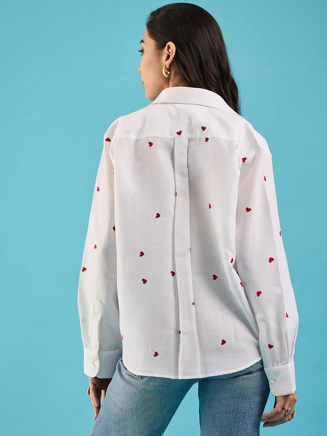 white heart shirt women